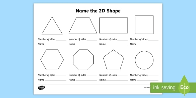 2d Shapes Worksheets Worksheets Library