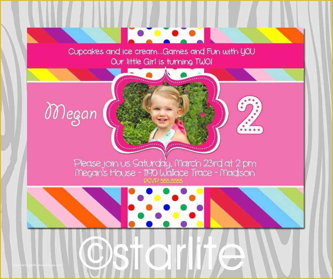 2nd Birthday Invitations Templates Free Of 2nd Birthday Invitation 