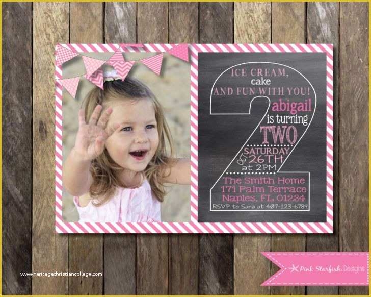 2nd birthday invitation templates free