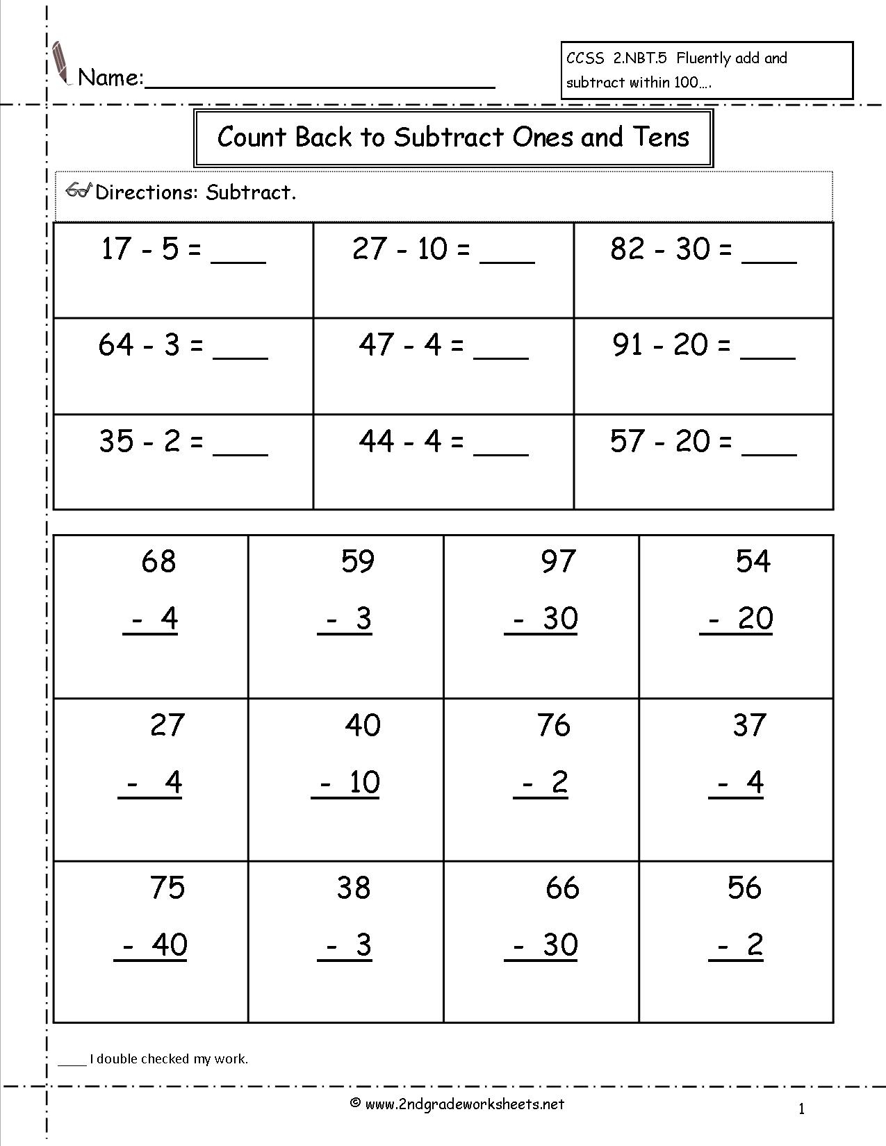 3 Digit Subtraction Worksheets Printable Subtraction Worksheets 