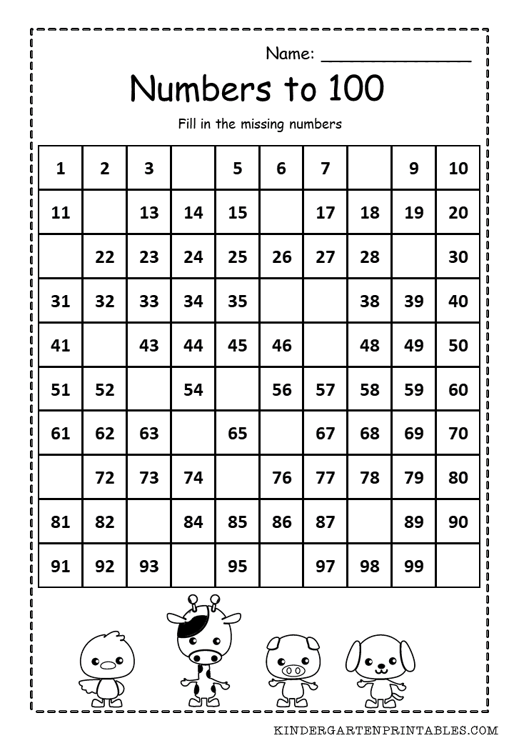 30 Counting To 100 Worksheet Worksheets Decoomo