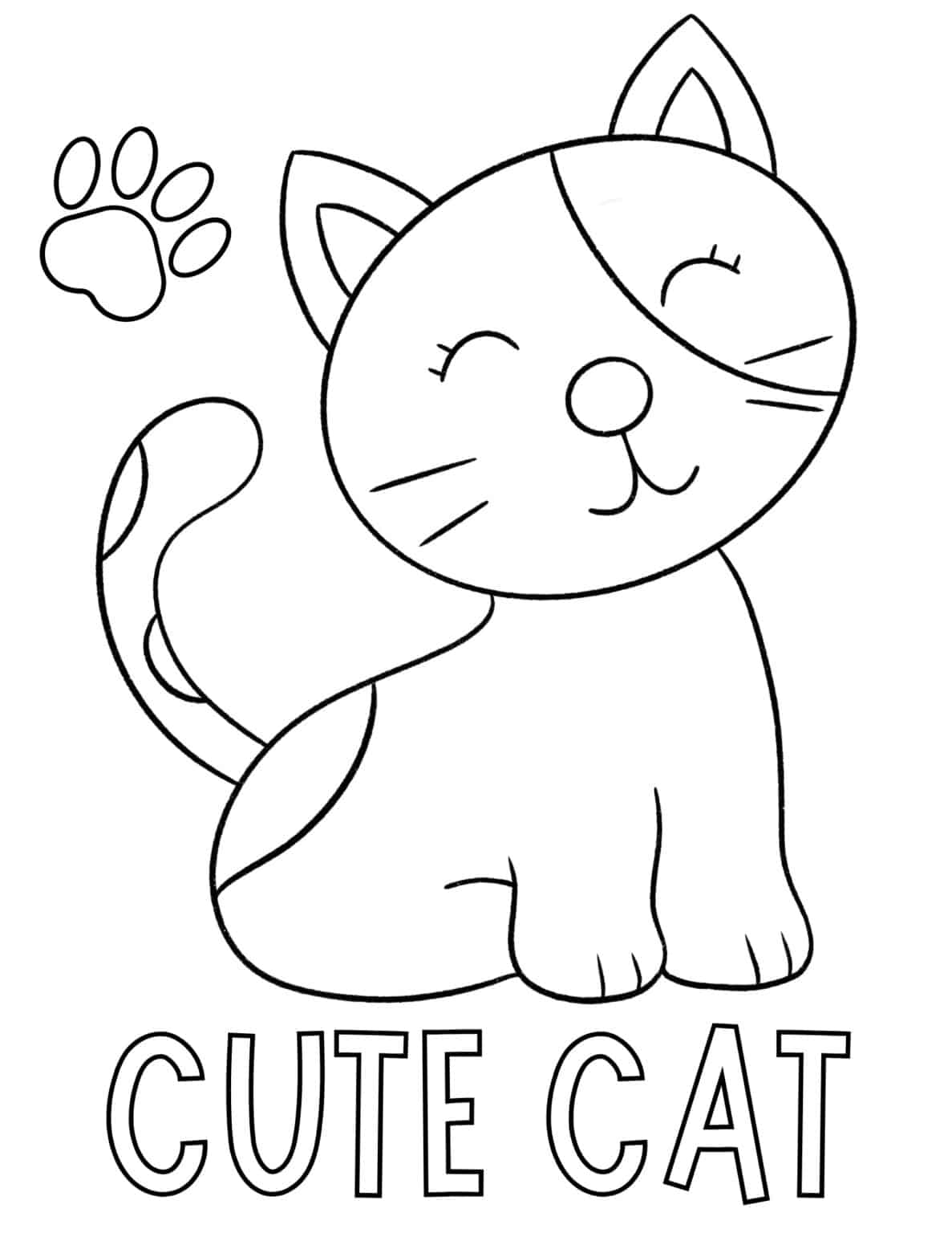 Printable Cat Coloring Pages