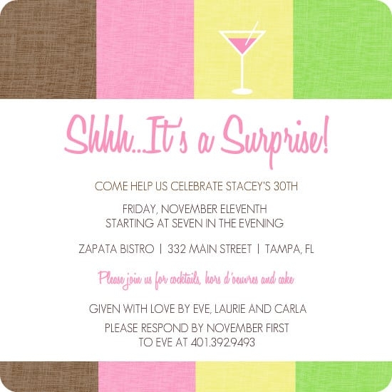 30th invitation templates