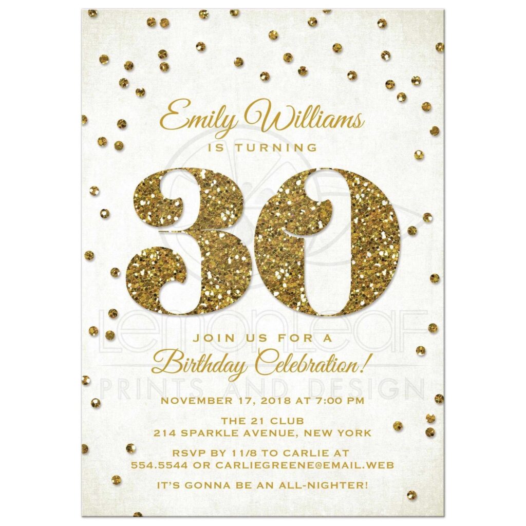30Th Invite Template Dev onallcylinders