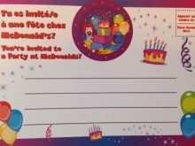 32 Free Printable Mcdonalds Party Invitation Template Layouts By 