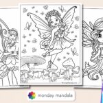 34 Fairy Coloring Pages Free PDF Printables