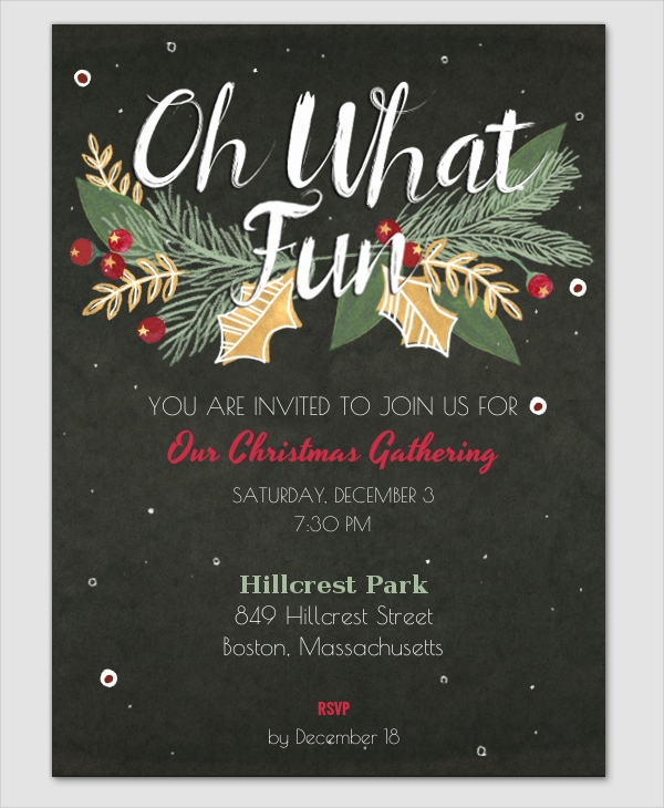 holiday party invites templates free