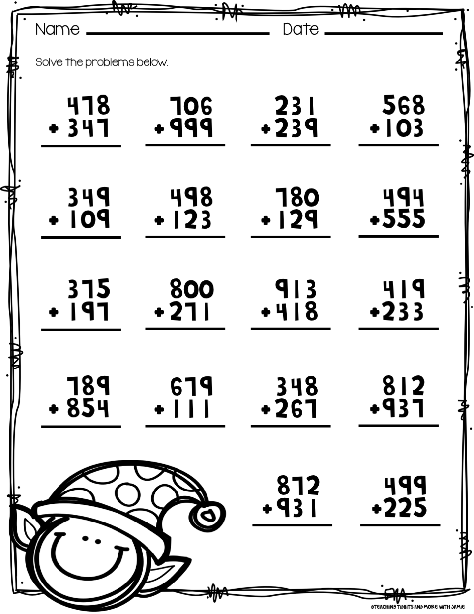 math 3rd grade worksheets