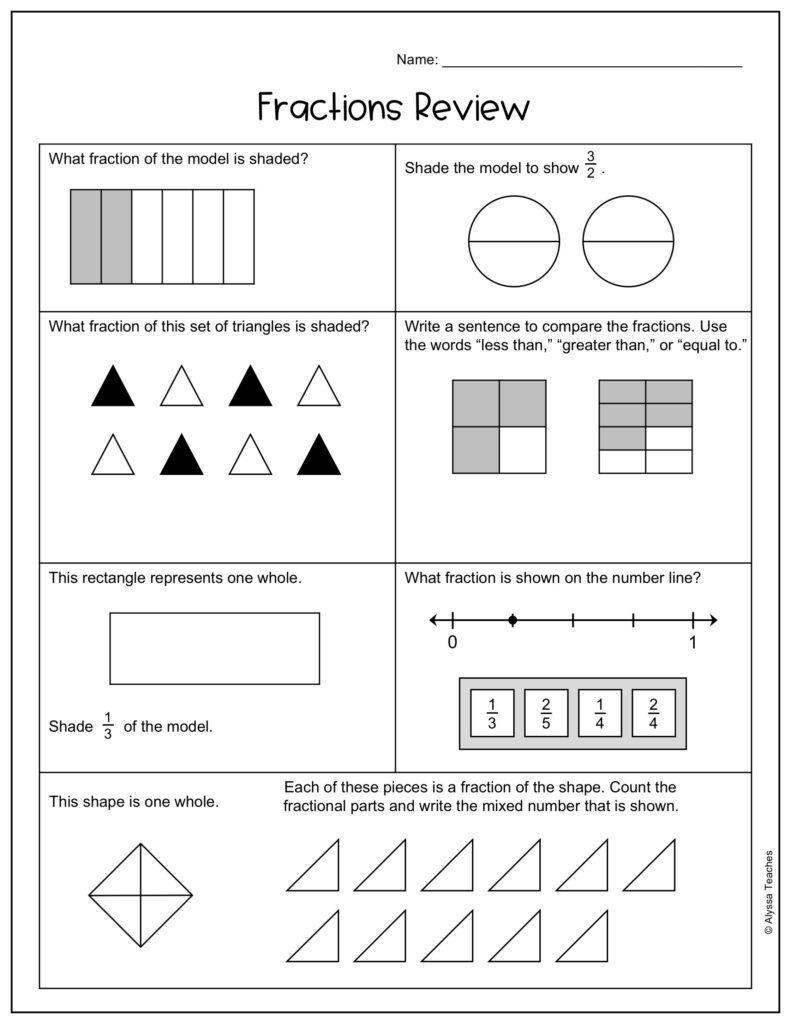 3rd Grade Virginia Math SOL Review Worksheets Worksheets Library