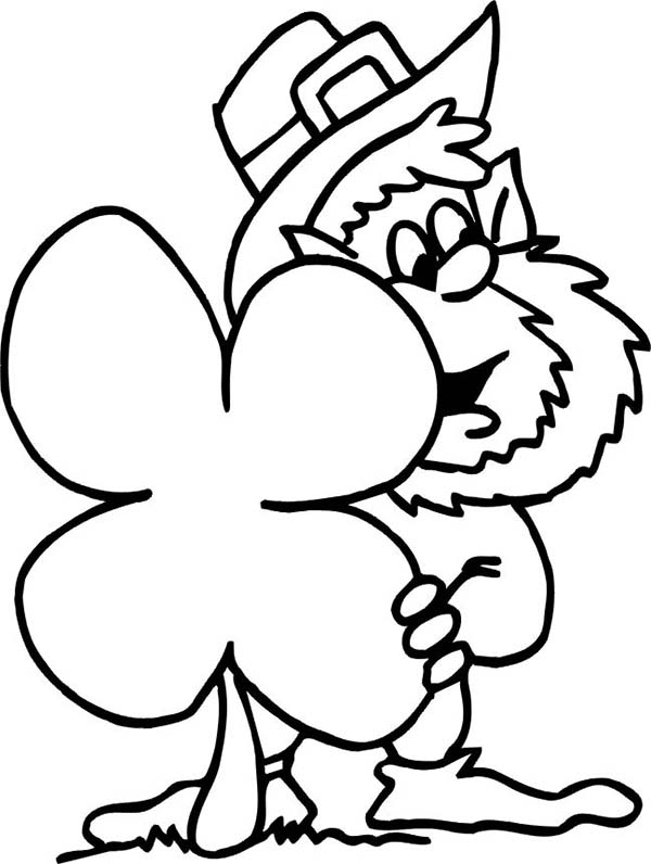 Four Leaf Clover Coloring Page