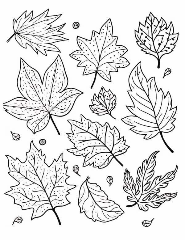free printable fall coloring pages for kids