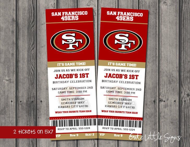 49Ers Invitation Template Free Dev onallcylinders