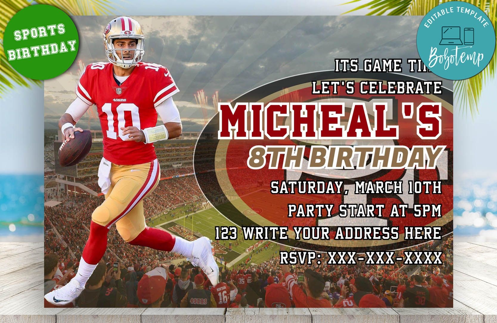 49Ers Invitation Template Free
