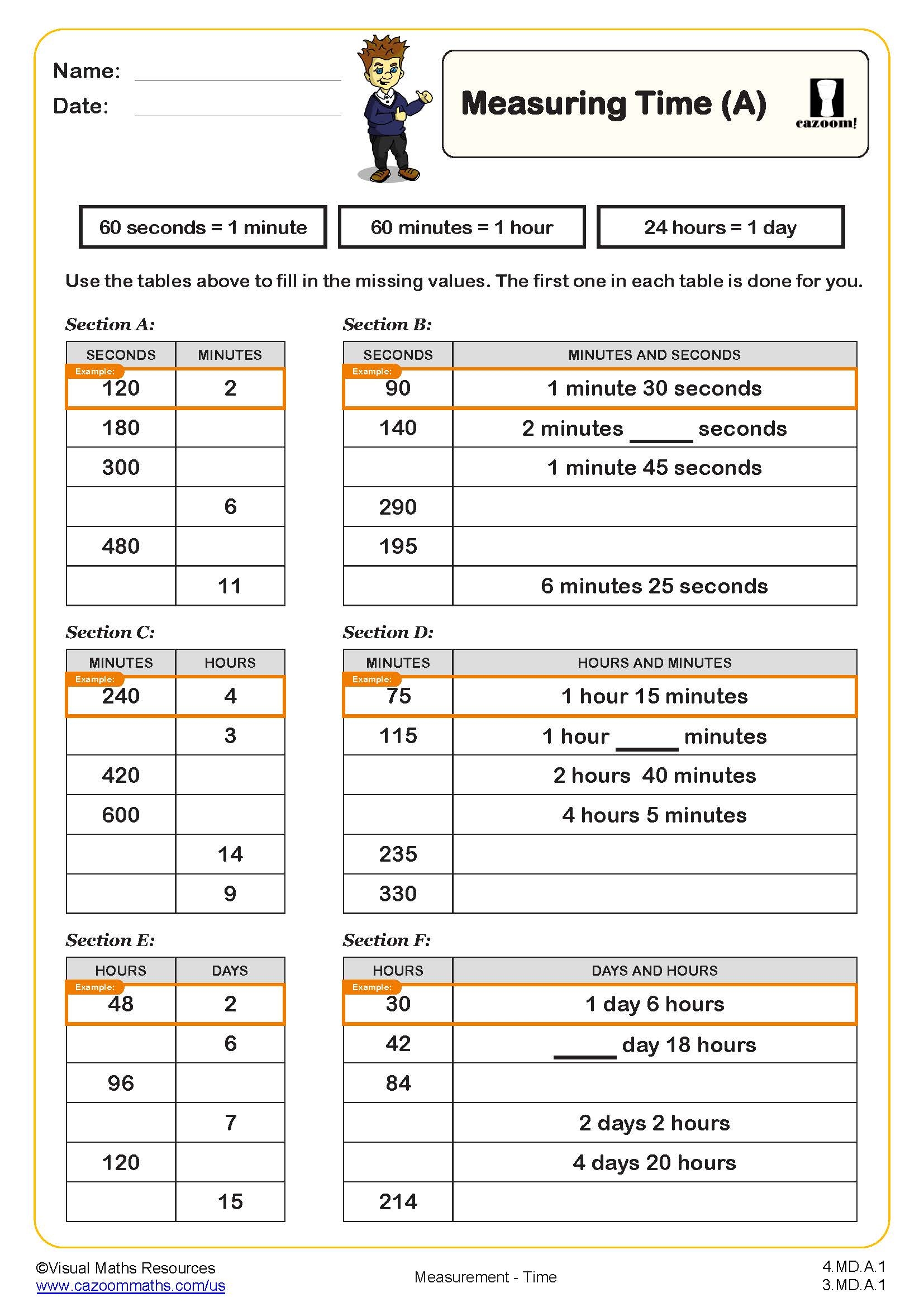 4th Grade Math Worksheets PDF Printable Math Worksheets Worksheets 