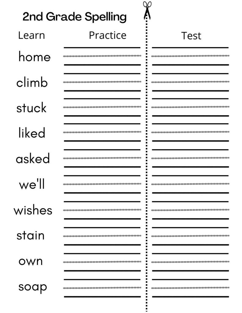 4th Grade Spelling Test Touchdown Worksheets 99Worksheets