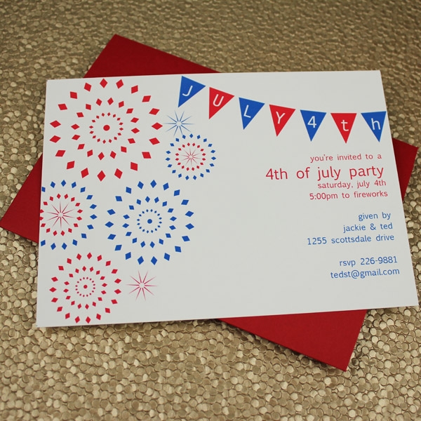 4th Of July Party Invitation Template Download Print