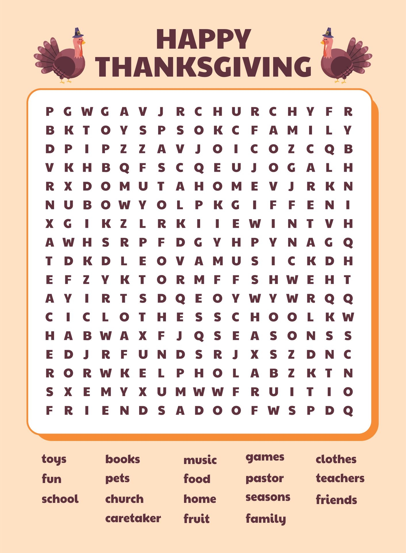 5 Best Images Of Thanksgiving Printable Word Games Printable 