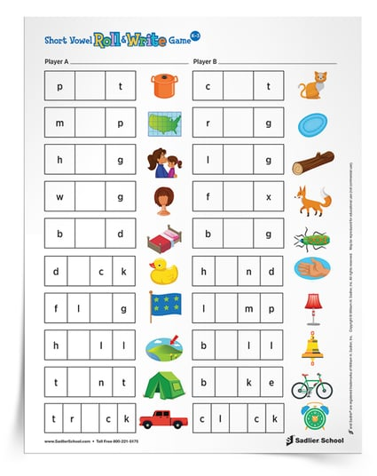 5 Printable Phonics Games For Early Elementary Students Worksheets