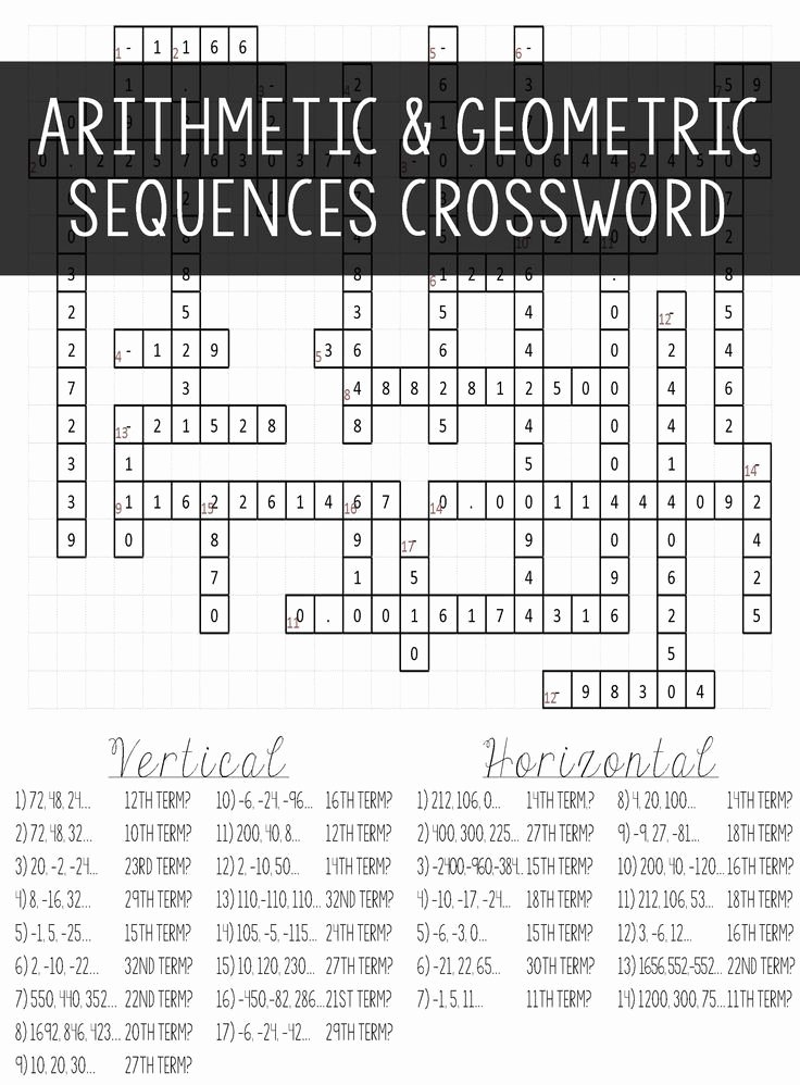 50 Arithmetic And Geometric Sequences Worksheet Chessmuseum Template
