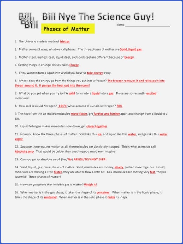 50 Bill Nye Chemical Reactions Worksheet Chessmuseum Template Library