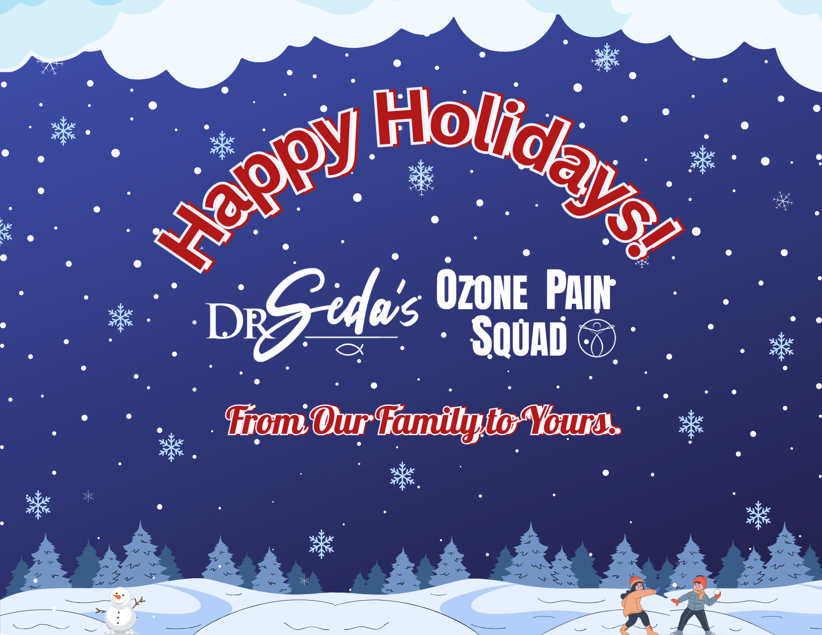 50 Happy Holidays Gift Card Dr Seda 39 s Ozone Pain Squad