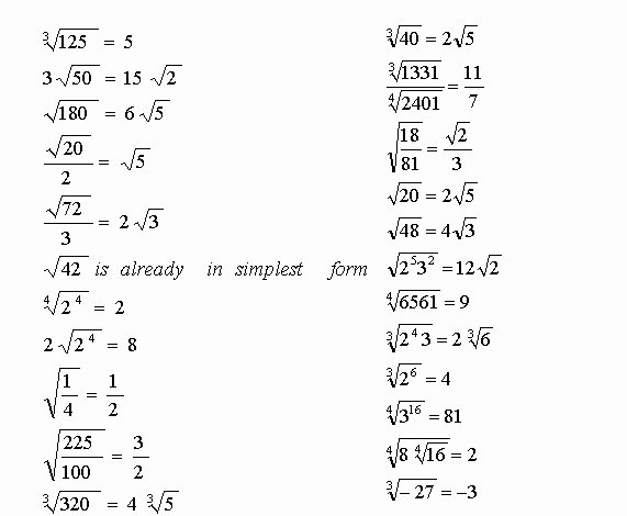 50 Simplifying Square Roots Worksheet