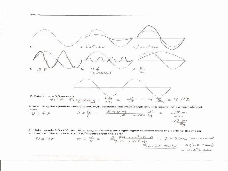 50 Worksheet Labeling Waves Answer Key Chessmuseum Template Library