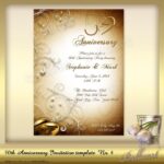 50Th Anniversary Party Invitation Templates Printable Word Searches