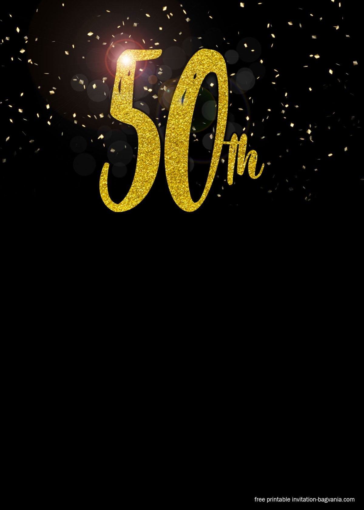 50th birthday invitations templates