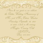 50th Wedding Anniversary Invitations Templates Free Download Of