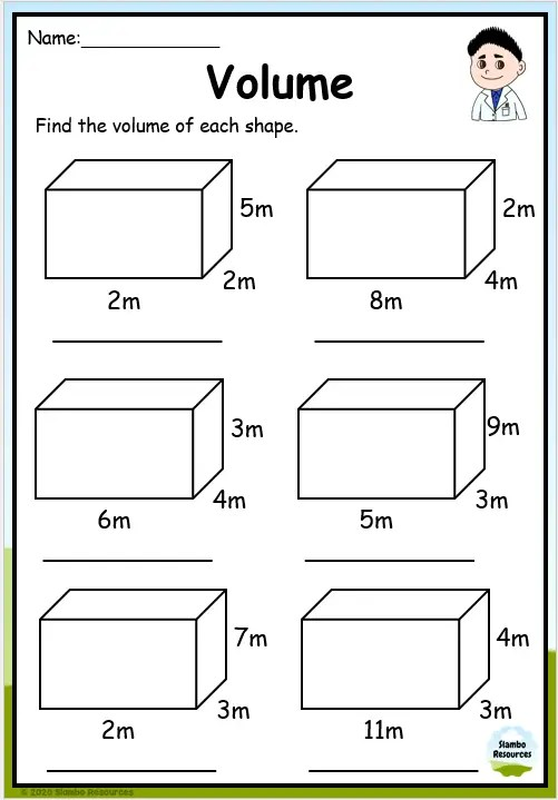 5th Grade Volume Worksheets Worksheets Library