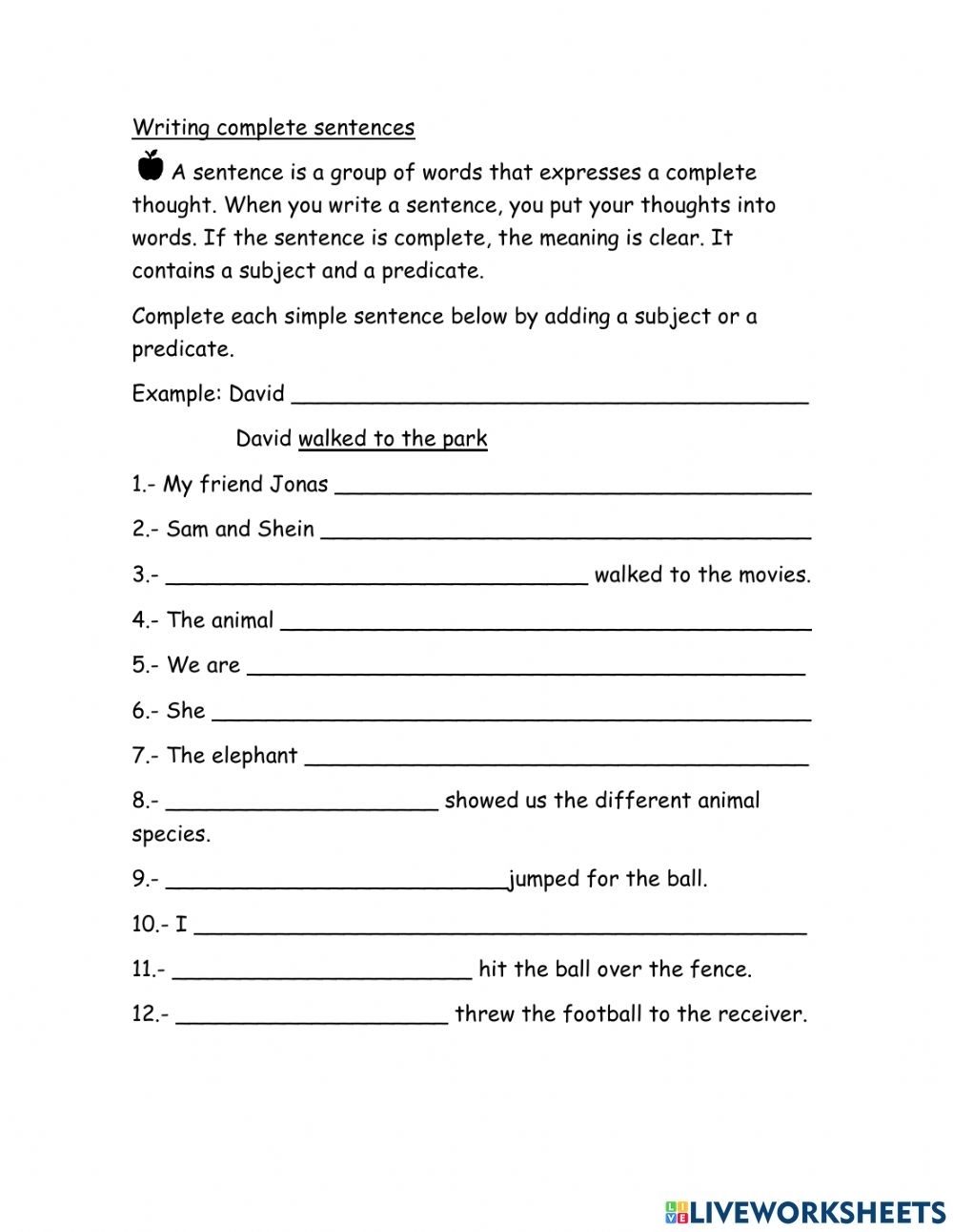 5th grade writing worksheets