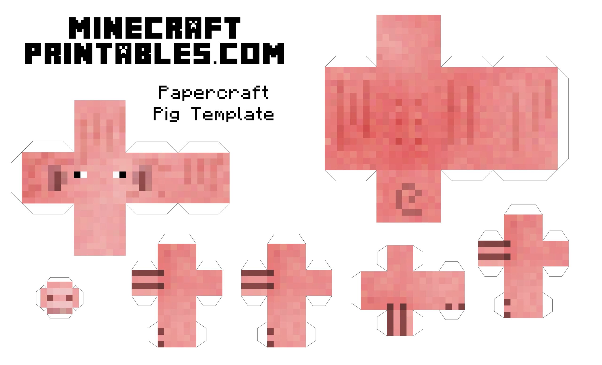 printable pig craft