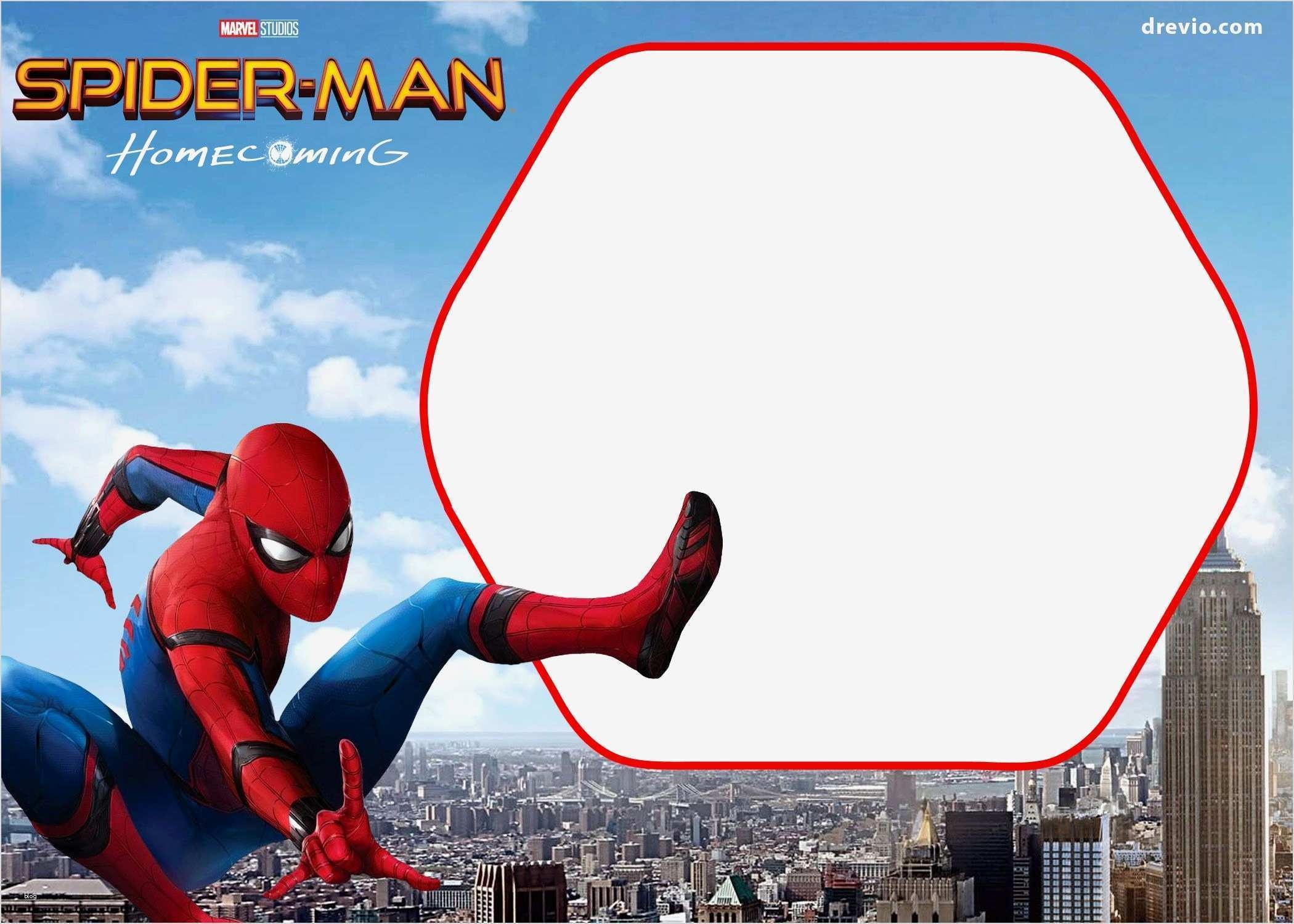 60 Free Spiderman Birthday Invitation Template In Word For Spiderman 