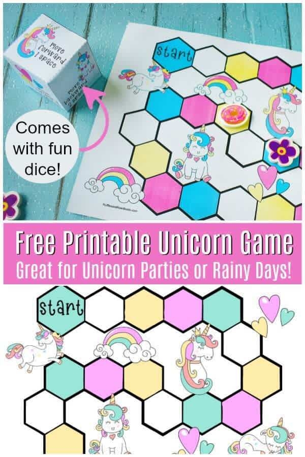 printable unicorn games