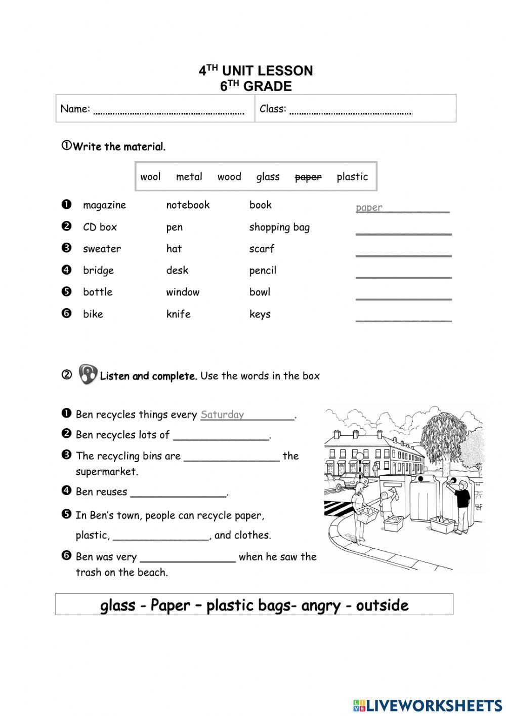 6th Grade Language Arts Worksheets Worksheets Library