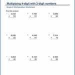 6th Grade Math Worksheets Multiplication Learning Printable