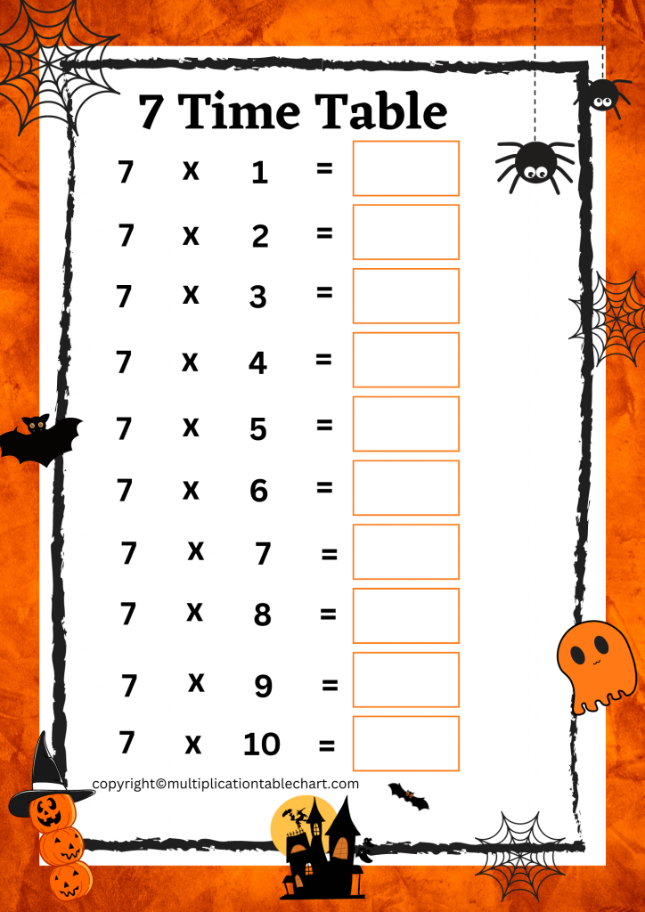 times worksheet