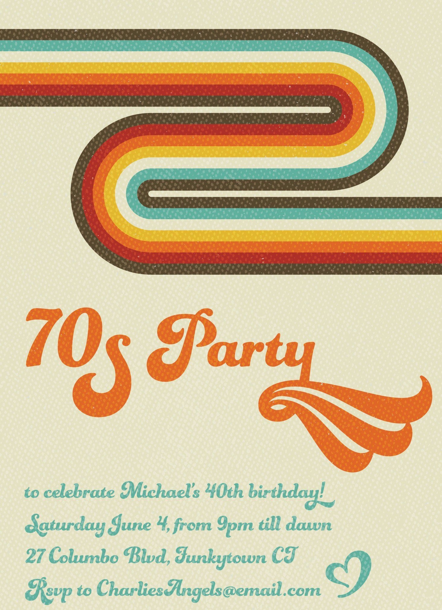 70 39 S Party Invitations Templates Free Web Explore Professionally 