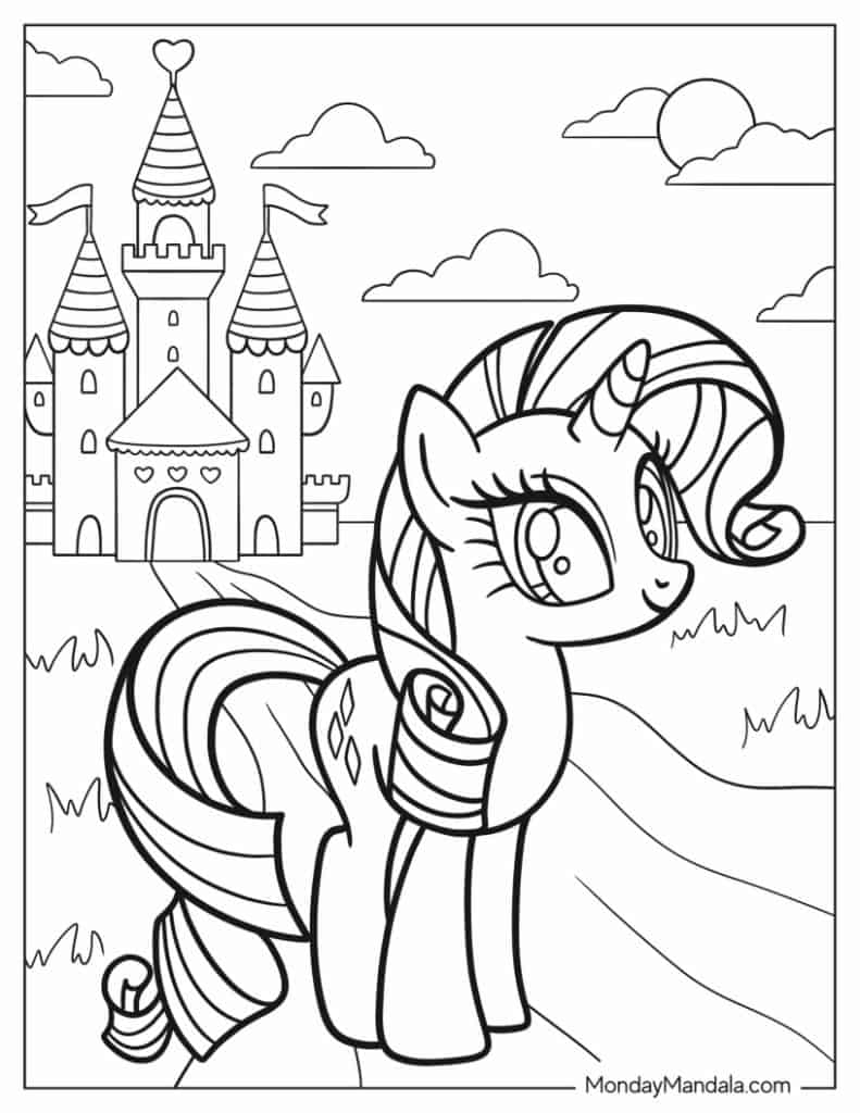 free coloring page my little pony