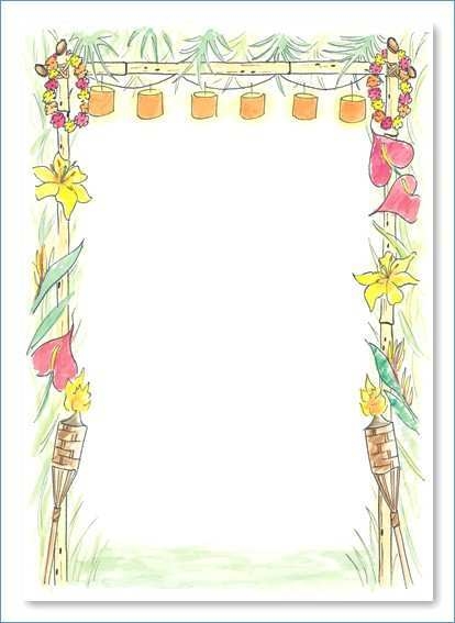74 Visiting Blank Luau Invitation Template In Word For Blank Luau 