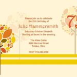 75th Birthday Invitations Templates Invitation Design Blog