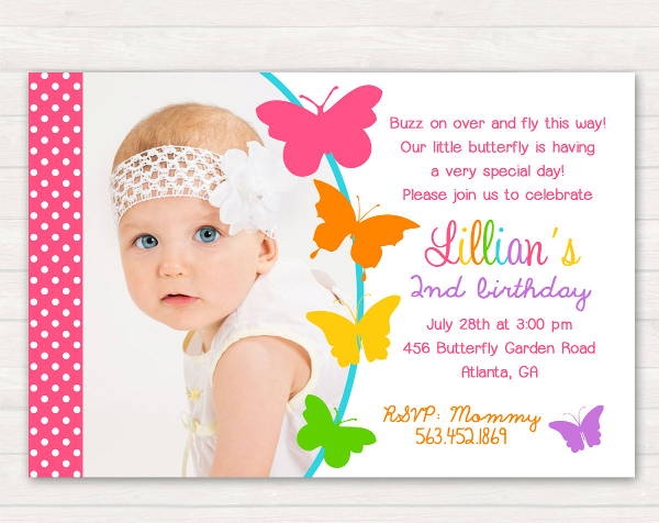 8 Butterfly Invitations Free Printable PSD AI EPS Format Download