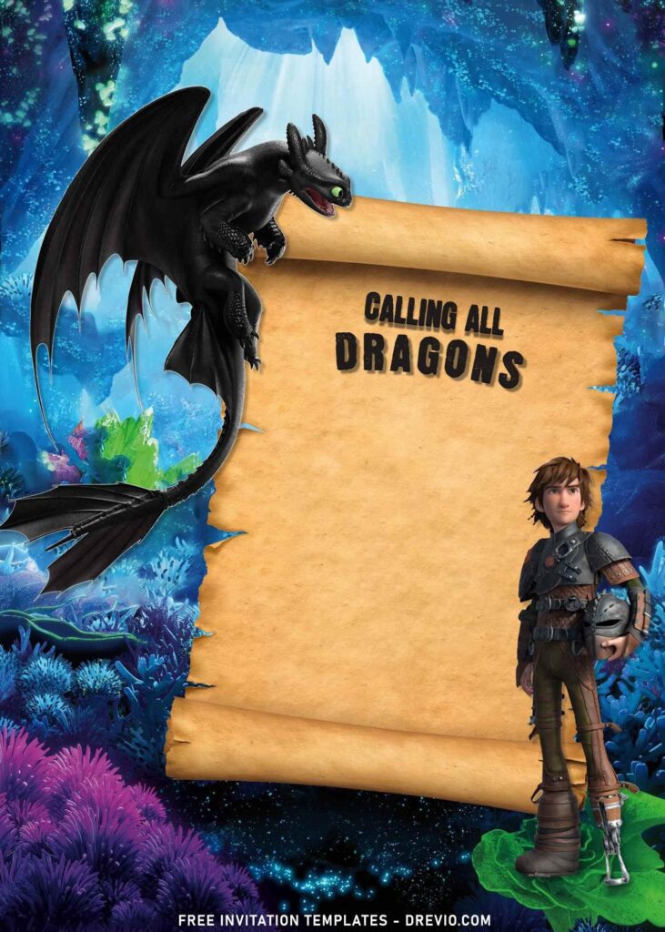 8 How To Train Your Dragon Birthday Invitation Templates Anivers rio