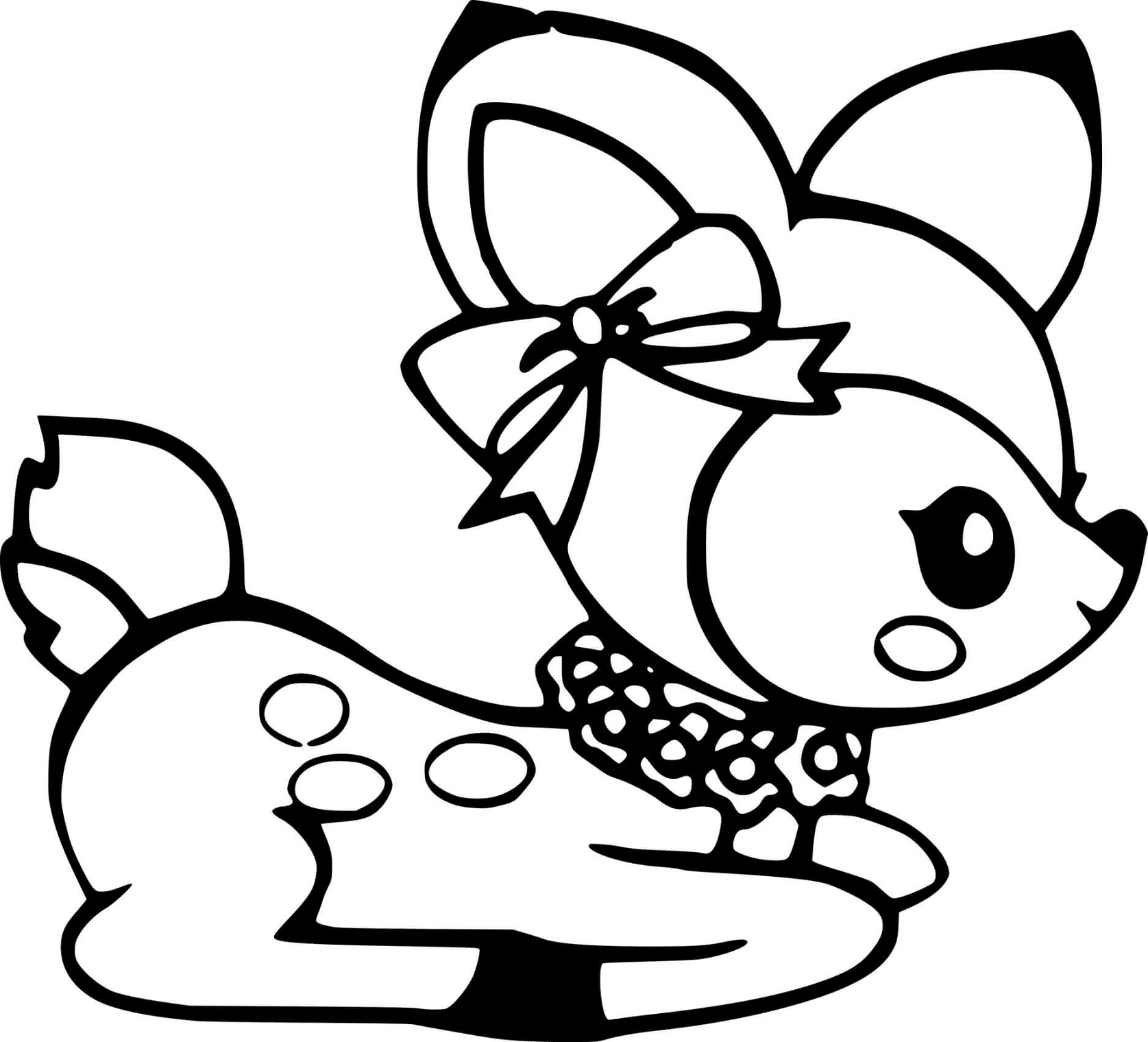 Coloring Page Of A Deer
