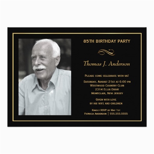 85th birthday invitation template free