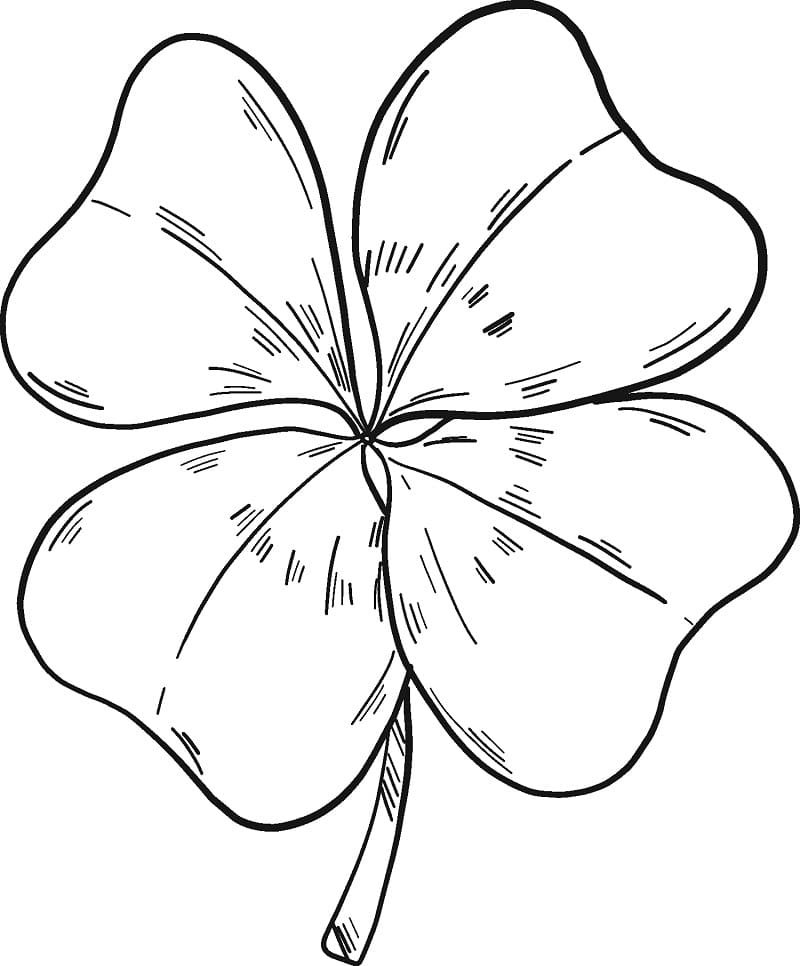A Four Leaf Clover Coloring Play Free Coloring Game Online