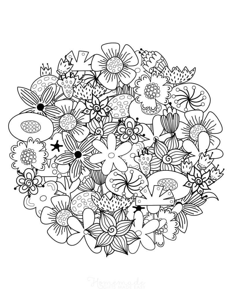 A World Of Blooms Explore The Joy Of Flowers To Color Pages