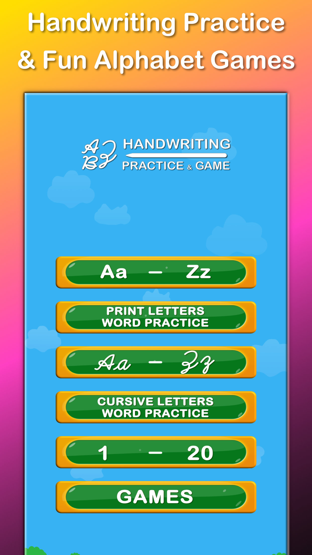ABC Alphabet Writing Worksheet For IPhone Download
