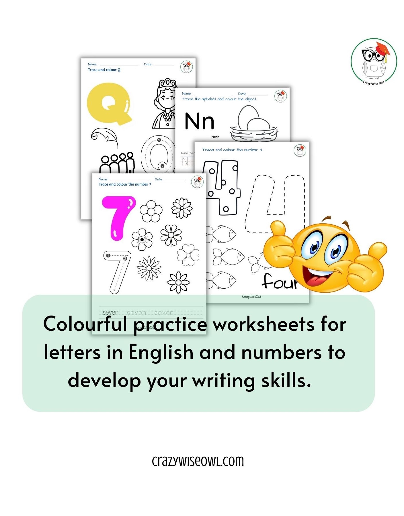 ABC Letter Tracing Printable PDF Worksheets Alphabet Letter 